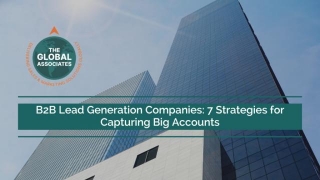 B2B Lead Generation Companies: 7 Strategies For Capturing Big Accounts