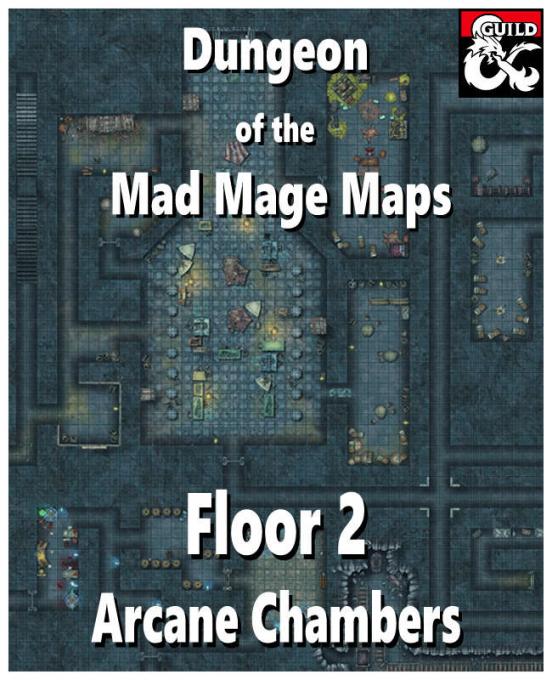 Dungeon of the Mad Mage Maps - Floor 2: Arcane Chambers