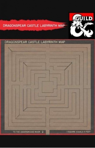 Dragonspear Castle Labyrinth Map
