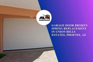 Garage Door Broken Spring Replacement In Union Hills Estates, Phoenix, AZ