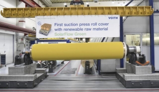 BIO-BASED SOLARFLOW GREEN SUCTION PRESS ROLL COVER ENSURES MORE SUSTAINABLE PAPER PRODUCTION