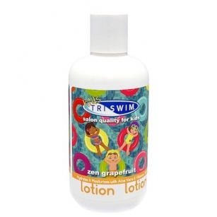 TRISWIM Kids Scented Body Lotion Skin Hydrating Moisturizer Chlorine Removal With Aloe Vera