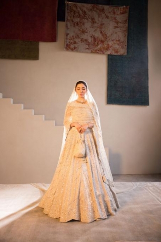 Mahira Khan Is Dressed In Sawan Gandhi’s “Monochrome Magic” Design From India