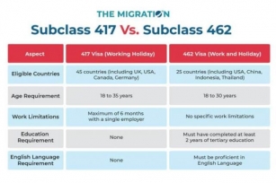What Is The Difference Between 417 And 462 Visa?