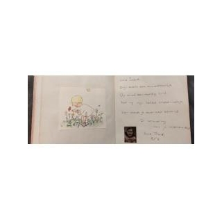 Donation Of Autograph Book With Verse By Anne Frank