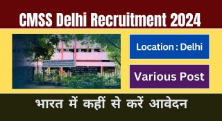 CMSS Delhi Recruitment 2024 Application Form