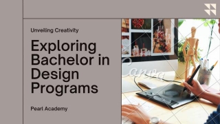 Unveiling Creativity: Exploring Bachelor In Design Programs