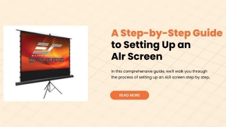 A Step-by-Step Guide To Setting Up An Alr Screen