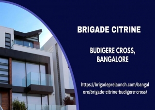 One Of The Finest Apartment Luxurious Living In Brigade Citrine