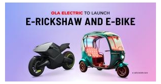Ola Electric To Launch E-Rickshaw And E-bike By This Month