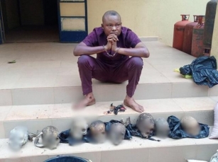 Ondo State Police Arrest Suspected Ritualist With 8 Human Skulls