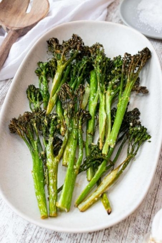 Air Fryer Broccolini With Garlic And Lemon