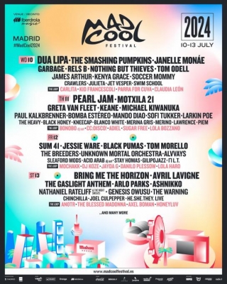 Mad Cool Festival 2024 Cierra Su Cartel Por Todo Lo Alto
