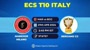 MAR Vs BCC Dream11 Prediction, Player Stats & Team | Markhor Milano Vs Bergamo CC, ECS Italy T10