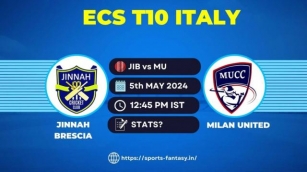 JIB Vs MU Dream11 Prediction, Player Stats & Team | Jinnah Brescia Vs Milan United, ECS Italy T10