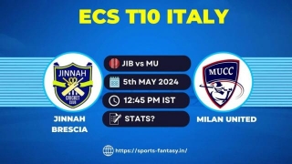 JIB Vs MU Dream11 Prediction, Player Stats & Team | Jinnah Brescia Vs Milan United, ECS Italy T10