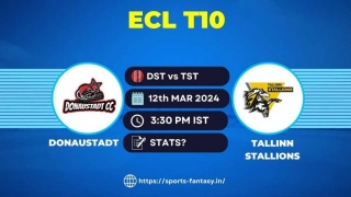 DST Vs TST Dream11 Prediction & Player Stats | Donaustadt Vs Tallinn Stallions European T10 Cricket League