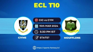CIC Vs CYM Dream11 Prediction & Player Stats | CIYMS Vs Moufflons European T10 Cricket League