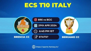 BRE Vs BCC Dream11 Prediction, Player Stats & Team | Brescia CC Vs Bergamo CC, ECS Italy T10