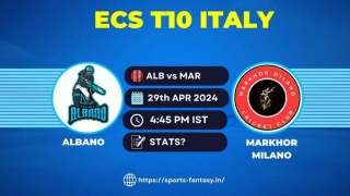 ALB Vs MAR Dream11 Prediction, Player Stats & Team | Albano Vs Markhor Milano, ECS Italy T10
