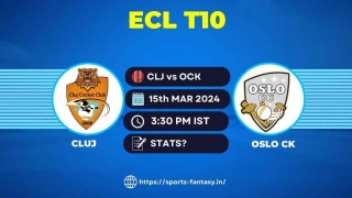 CLJ Vs OCK Dream11 Prediction & Player Stats | Cluj Vs Oslo CK European T10 Cricket League