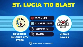 SSCS Vs ME Dream11 Prediction & Player Stats | Soufriere Sulphur City Stars Vs Micoud Eagles St. Lucia T10 Blast