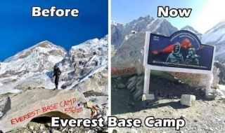 New Signboard At Everest Base Camp