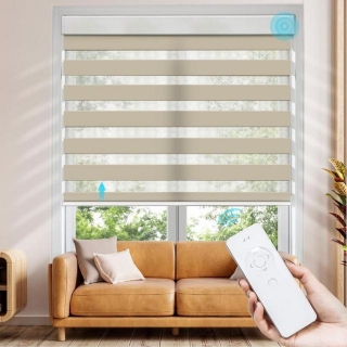 Revamp Your Space Motorized Zebra Blinds By Patterns Furnishing