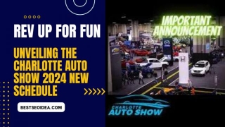 Rev Up For Fun: Unveiling The Charlotte Auto Show 2024 New Schedule