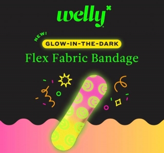 FREE Glow In The Dark Welly Flex Fabric Bandages