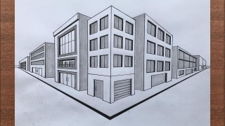 How To Draw A Town In 2-Point Perspective