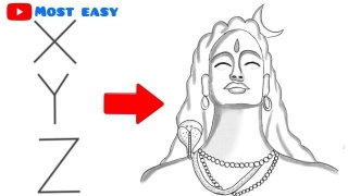 How To Draw Lord Shiva | Easy Drawing Of Lord Lord Mahadev | Step By Step Lord Shiva Drawing