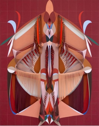 Exploring The Unpredictably Of The Human Body, Cristina Camacho Flays Symmetric Paintings