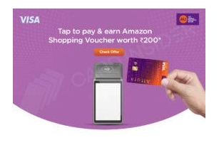 AU Visa Credit Cards – Tap To Pay And Earn ₹200 Amazon Voucher