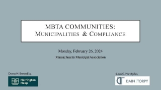 MBTA COMMUNITIES: Municipalities And Compliance (to Build Thousands Of Housing Units In 200 Acres Of DTF)