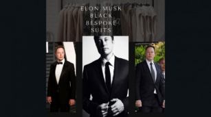 Elon Musk In Well Tailored Black Suits