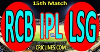 Today Match Prediction-RCB Vs LSG-IPL Match Today 2024-15th Match-Venue Details-Dream11-Toss Update-Who Will Win