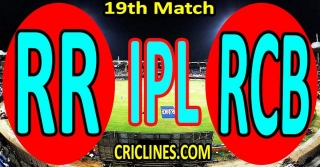 Today Match Prediction-RR Vs RCB-IPL Match Today 2024-19th Match-Venue Details-Dream11-Toss Update-Who Will Win