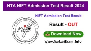 NTA NIFT Admission Test Result / Score Card 2024