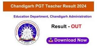 Chandigarh PGT Teacher Result 2024