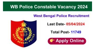 WB Police Constable Recruitment 2024 Apply Online