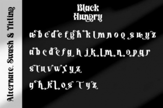 Black Hungry Font