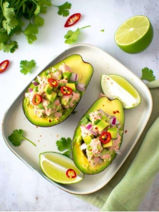 Keto Avocado Tuna Salad: Fresh & Spicy Meal For Two