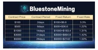 It Was Officially Announced That Bluestone Mining Provides Advanced Services For Cloud Mining.