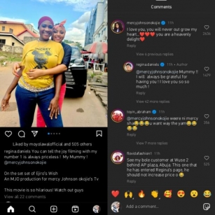 “My Joy Is Always Priceless” – Regina Daniels Speaks On Filming With Mercy Johnson After Many Year, She Reacts