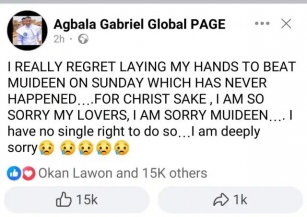 “I Really Regret Laying My Hands To Beatz Muyideen”– Pastor Gabriel Agbala Publicly Apologize To Muyideen And His Fans Around The World