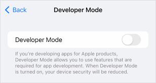 How Do I Enable Developer Mode In iOS