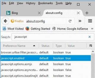 How To About Config Javascript Enabled