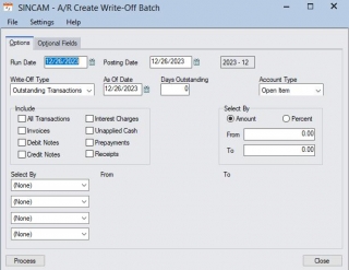 Creating The Write-Off Batch In Sage 300