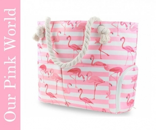 Flamingo Extra Large Beach Bags,  Waterproof & Sandproof.